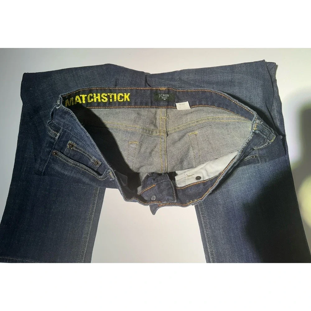 J. Crew Matchstick Jeans Crop Blue Stretch Mid Rise - Size 29 - Picture 3 of 4